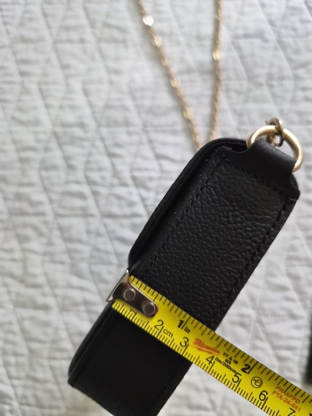 Louis Vuitton 3 Pieces Set Black Monogram Empreinte Chain Crossbody Bag - Picture 5 of 14